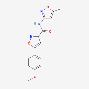 5-(4-methoxyphenyl)-N-(5-methyl-3-isoxazolyl)-3-isoxazolecarboxamide