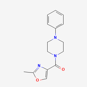 (2-Methyl-1,3-oxazol-4-yl)-(4-phenylpiperazin-1-yl)methanone