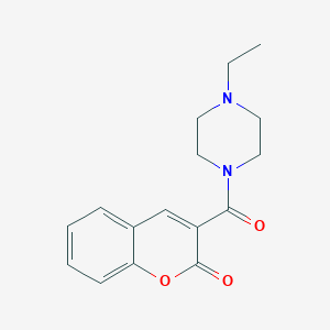 molecular formula C16H18N2O3 B448397 3-[(4-ethylpiperazino)carbonyl]-2H-chromen-2-one 