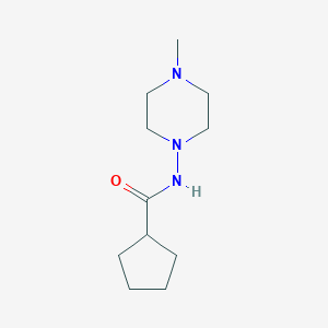 molecular formula C11H21N3O B448398 N-(4-methylpiperazin-1-yl)cyclopentanecarboxamide 
