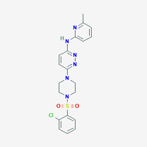 6-{4-[(2-chlorophenyl)sulfonyl]-1-piperazinyl}-N-(6-methyl-2-pyridinyl)-3-pyridazinamine