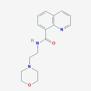 molecular formula C16H19N3O2 B4483999 N-(2-morpholin-4-ylethyl)quinoline-8-carboxamide 