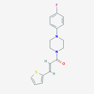 molecular formula C17H17FN2OS B448400 1-(4-Fluorophenyl)-4-[3-(2-thienyl)acryloyl]piperazine CAS No. 354546-68-2