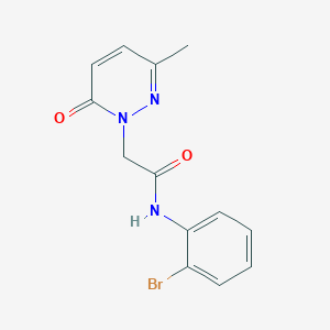 N-(2-bromophenyl)-2-(3-methyl-6-oxo-1(6H)-pyridazinyl)acetamide