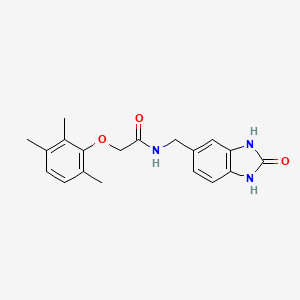 N-[(2-oxo-2,3-dihydro-1H-benzimidazol-5-yl)methyl]-2-(2,3,6-trimethylphenoxy)acetamide