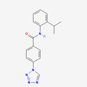 N-[2-(propan-2-yl)phenyl]-4-(1H-tetrazol-1-yl)benzamide