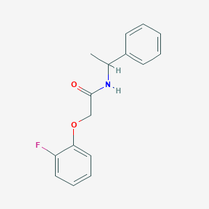 2-(2-fluorophenoxy)-N-(1-phenylethyl)acetamide