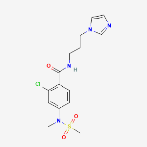 2-chloro-N-[3-(1H-imidazol-1-yl)propyl]-4-[methyl(methylsulfonyl)amino]benzamide