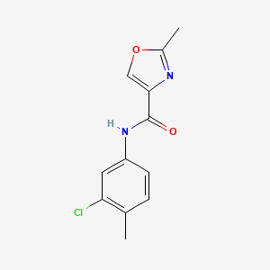 N-(3-chloro-4-methylphenyl)-2-methyl-1,3-oxazole-4-carboxamide