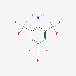 molecular formula C9H4F9N B044841 2,4,6-三(三氟甲基)苯胺 CAS No. 25753-22-4