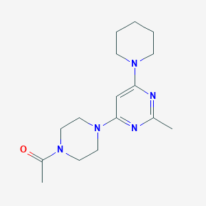 1-{4-[2-METHYL-6-(PIPERIDIN-1-YL)PYRIMIDIN-4-YL]PIPERAZIN-1-YL}ETHAN-1-ONE