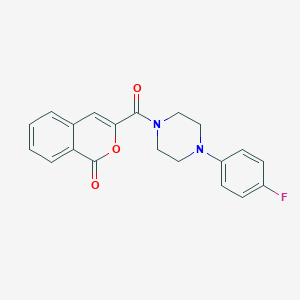 molecular formula C20H17FN2O3 B448413 3-{[4-(4-fluorophenyl)piperazin-1-yl]carbonyl}-1H-isochromen-1-one 