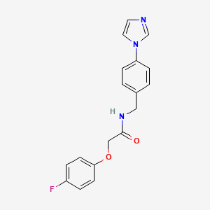 2-(4-fluorophenoxy)-N-{[4-(1H-imidazol-1-yl)phenyl]methyl}acetamide