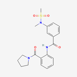 3-[methyl(methylsulfonyl)amino]-N-[2-(1-pyrrolidinylcarbonyl)phenyl]benzamide