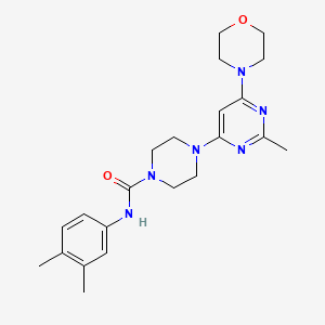 N-(3,4-DIMETHYLPHENYL)-4-[2-METHYL-6-(MORPHOLIN-4-YL)PYRIMIDIN-4-YL]PIPERAZINE-1-CARBOXAMIDE