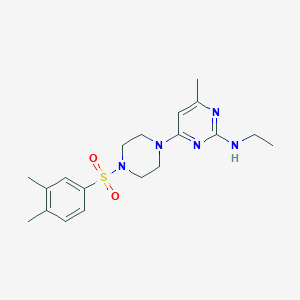 4-[4-(3,4-Dimethylbenzenesulfonyl)piperazin-1-YL]-N-ethyl-6-methylpyrimidin-2-amine