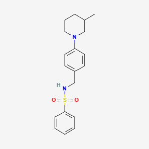 N-[4-(3-methylpiperidin-1-yl)benzyl]benzenesulfonamide