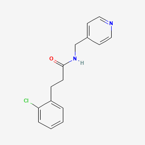 3-(2-chlorophenyl)-N-(4-pyridinylmethyl)propanamide