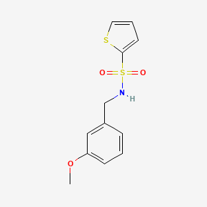 molecular formula C12H13NO3S2 B4484198 N-(3-methoxybenzyl)thiophene-2-sulfonamide 