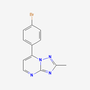 molecular formula C12H9BrN4 B4484209 7-(4-bromophenyl)-2-methyl[1,2,4]triazolo[1,5-a]pyrimidine 