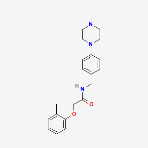 2-(2-methylphenoxy)-N-[4-(4-methyl-1-piperazinyl)benzyl]acetamide