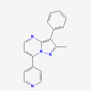 4-{2-Methyl-3-phenylpyrazolo[1,5-a]pyrimidin-7-yl}pyridine