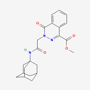 methyl 3-[2-(1-adamantylamino)-2-oxoethyl]-4-oxo-3,4-dihydro-1-phthalazinecarboxylate