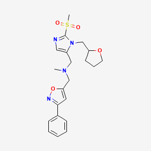 N-methyl-1-[2-(methylsulfonyl)-1-(tetrahydro-2-furanylmethyl)-1H-imidazol-5-yl]-N-[(3-phenyl-5-isoxazolyl)methyl]methanamine