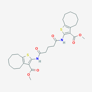 Dimethyl 2,2'-[(1,5-dioxopentane-1,5-diyl)diimino]bis(4,5,6,7,8,9-hexahydrocycloocta[b]thiophene-3-carboxylate)