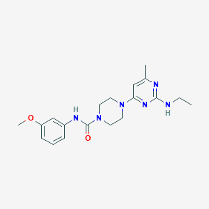 4-[2-(ethylamino)-6-methylpyrimidin-4-yl]-N-(3-methoxyphenyl)piperazine-1-carboxamide