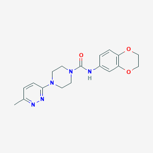 N-(2,3-dihydro-1,4-benzodioxin-6-yl)-4-(6-methyl-3-pyridazinyl)-1-piperazinecarboxamide