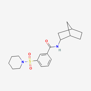 N-bicyclo[2.2.1]hept-2-yl-3-(1-piperidinylsulfonyl)benzamide