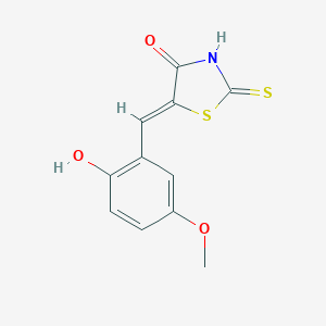 (5Z)-5-(2-hydroxy-5-methoxybenzylidene)-2-thioxo-1,3-thiazolidin-4-one