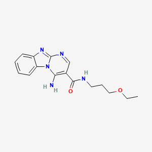 4-amino-N-(3-ethoxypropyl)pyrimido[1,2-a]benzimidazole-3-carboxamide