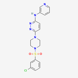 6-{4-[(3-chlorophenyl)sulfonyl]-1-piperazinyl}-N-3-pyridinyl-3-pyridazinamine