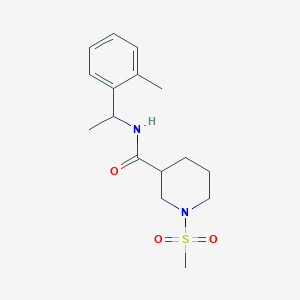 N-[1-(2-methylphenyl)ethyl]-1-(methylsulfonyl)-3-piperidinecarboxamide