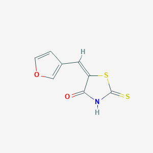 molecular formula C8H5NO2S2 B448435 4-Thiazolidinone, 5-(3-furanylmethylene)-2-thioxo- CAS No. 354547-71-0