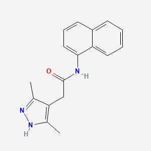 2-(3,5-Dimethyl-1H-pyrazol-4-YL)-N-(naphthalen-1-YL)acetamide