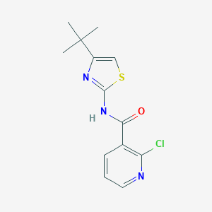 molecular formula C13H14ClN3OS B448436 N-(4-tert-butyl-1,3-thiazol-2-yl)-2-chloropyridine-3-carboxamide 