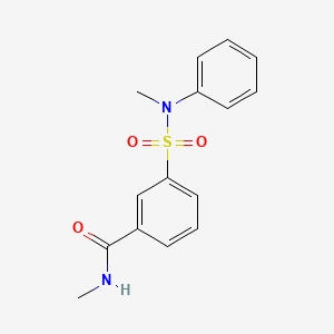 N-methyl-3-{[methyl(phenyl)amino]sulfonyl}benzamide