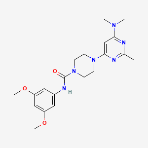 N-(3,5-dimethoxyphenyl)-4-[6-(dimethylamino)-2-methylpyrimidin-4-yl]piperazine-1-carboxamide