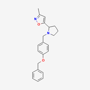 5-{1-[4-(benzyloxy)benzyl]-2-pyrrolidinyl}-3-methylisoxazole