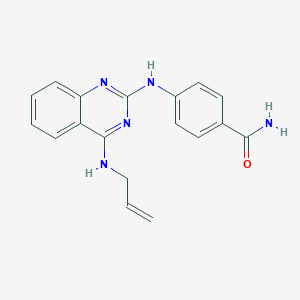 4-{[4-(allylamino)-2-quinazolinyl]amino}benzamide