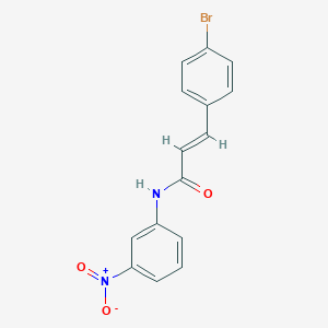 molecular formula C15H11BrN2O3 B448441 (2E)-3-(4-bromophenyl)-N-(3-nitrophenyl)prop-2-enamide 