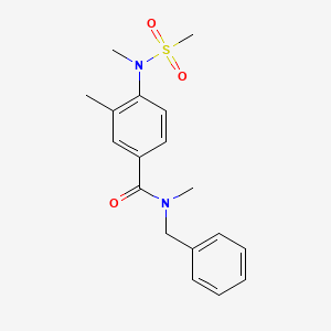 N-BENZYL-N,3-DIMETHYL-4-(N-METHYLMETHANESULFONAMIDO)BENZAMIDE