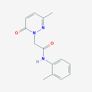 2-(3-methyl-6-oxopyridazin-1(6H)-yl)-N-(o-tolyl)acetamide