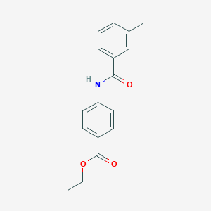 molecular formula C17H17NO3 B448444 Ethyl 4-[(3-methylbenzoyl)amino]benzoate 