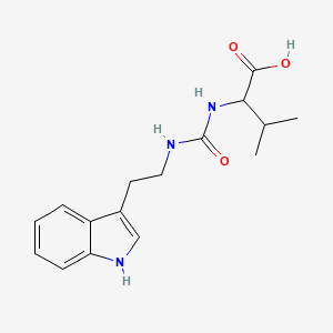 molecular formula C16H21N3O3 B4484440 N-({[2-(1H-indol-3-yl)ethyl]amino}carbonyl)valine 