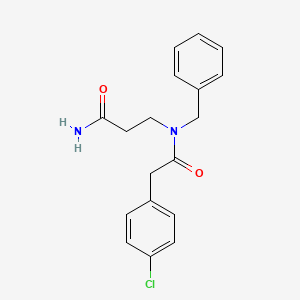 N~3~-benzyl-N~3~-[(4-chlorophenyl)acetyl]-beta-alaninamide