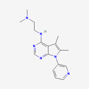 N'-[5,6-dimethyl-7-(3-pyridinyl)-7H-pyrrolo[2,3-d]pyrimidin-4-yl]-N,N-dimethyl-1,2-ethanediamine